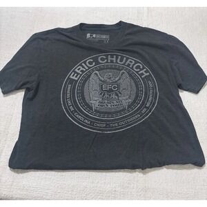 ERIC CHURCH EFC 2017 Holdin' My Own Tour Official Gray T-shirt Men's Medium